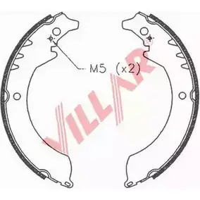 Тормозные колодки, комплект VILLAR 0HAZ0Y 4 DLH8 629.0679 3104713