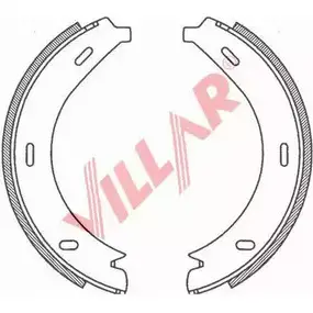 Тормозные колодки ручника, комплект VILLAR W1QO TD6 QSXG5V 629.0793 3104808 изображение 0