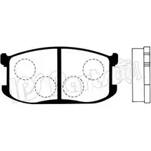 Тормозные колодки, дисковые, комплект IPS PARTS IBD-1316 0000000000000000000000 0000000020760 5WJ44 3105435 изображение 0