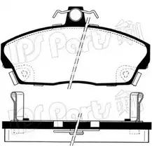 Тормозные колодки, дисковые, комплект IPS PARTS IBD-1427 3105477 51T0DN 0000000000000000000000000000021 515 изображение 0
