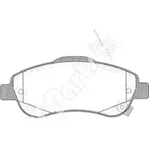 Тормозные колодки, дисковые, комплект IPS PARTS IBD-1485 3105486 X DU8X IGUAX