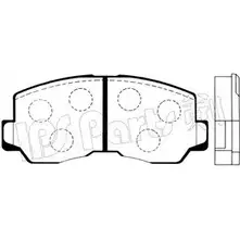 Тормозные колодки, дисковые, комплект IPS PARTS 3105494 IBD-1502 00000000000000000000000000000020511 000000000000000000000 00000000020047