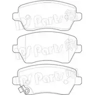 Тормозные колодки, дисковые, комплект IPS PARTS 2RI8TSF 3105559 IBD-1884 0 0000000000000000000000000000023973 изображение 0