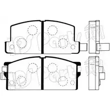 Тормозные колодки, дисковые, комплект IPS PARTS UALDSN IBD-1900 3105568 0000000000000000000000000000002125 5 изображение 0
