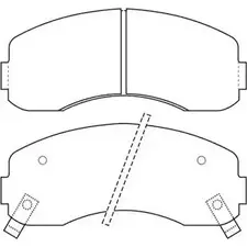 Тормозные колодки, дисковые, комплект IPS PARTS NIW4OVF ZJ 5QRY IBD-1K11 3105604 изображение 0