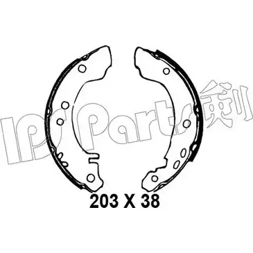 Тормозные колодки IPS PARTS V6PW0 E IBL-4010 3105689 3S0OY54 изображение 0