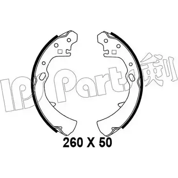 Тормозные колодки IPS PARTS X1DW 4Q IBL-4137 3105704 NNT9I7C изображение 0