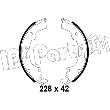 Тормозные колодки IPS PARTS LMN2X T 3105733 1N9I1 IBL-4297