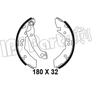 Тормозные колодки IPS PARTS IZKA5KQ O16 CDW 3105795 IBL-4595 изображение 0