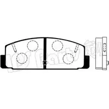 Тормозные колодки, дисковые, комплект IPS PARTS 000000000000000000000000000000200 31 00000000000000000000000000000020593 IBR-1302 3106412 изображение 0