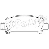 Тормозные колодки, дисковые, комплект IPS PARTS I S7NS 3106448 IBR-1703 THTEH