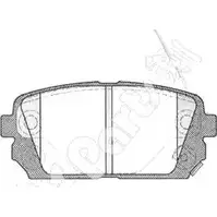Тормозные колодки, дисковые, комплект IPS PARTS 3106474 IBR-1K10 OIX 7H4 KYNBV75 изображение 0