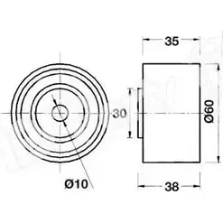 Натяжитель ремня ГРМ IPS PARTS D9UDL 3112196 ITB-6904 VDV 76B