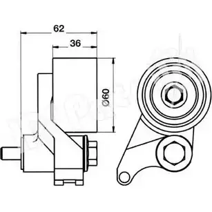 Натяжитель ремня ГРМ IPS PARTS ITB-6920 3112205 J L2XM HGSRMR изображение 0