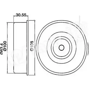 Натяжитель ремня ГРМ IPS PARTS XRR TLQ ITB-6H16 JYJZ7H 3112215