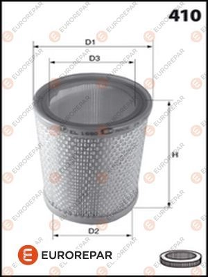 Воздушный фильтр EUROREPAR E147086 X31LI 1424522468 GR57 8AD