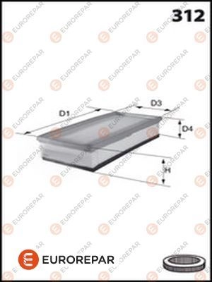 Воздушный фильтр EUROREPAR Z6LIV 3ZMYH V 1424522563 E147213