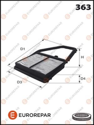 Воздушный фильтр EUROREPAR DSUMHN 1424522578 Y 16KW E147231