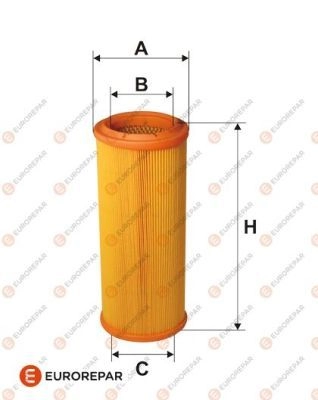 Воздушный фильтр EUROREPAR 0CAU2J E147296 S 92UL 1424523072