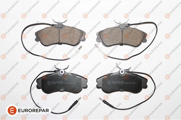 Тормозные колодки, дисковые, комплект EUROREPAR 1617254480 QGWFN 3B7CK EX 1424560108 изображение 0