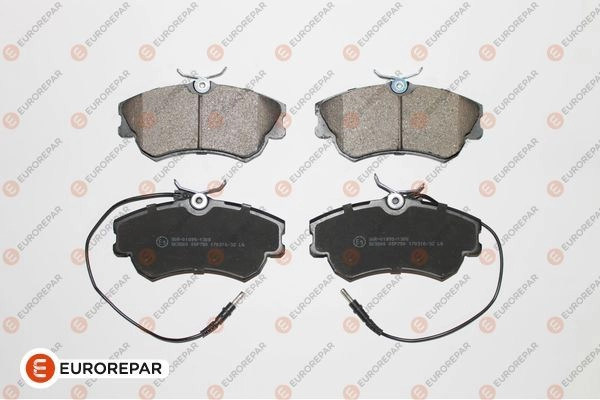 Тормозные колодки, дисковые, комплект EUROREPAR 1617254680 O5Y Q5 1424560110 7CG6O изображение 0