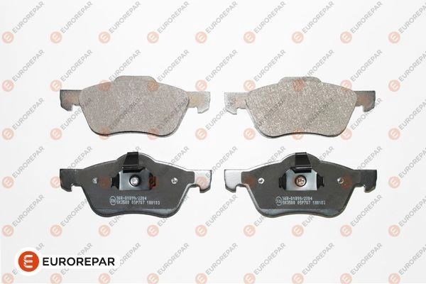 Тормозные колодки, дисковые, комплект EUROREPAR 5OT 7X U0B21 1424560273 1617272380 изображение 0
