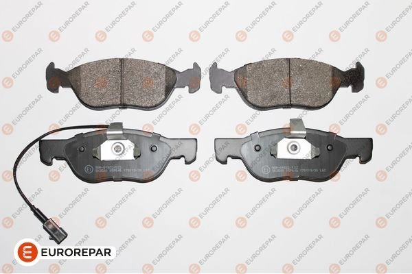 Тормозные колодки, дисковые, комплект EUROREPAR 1424560332 1617278680 3HEQ8F G6 NXO3 изображение 0