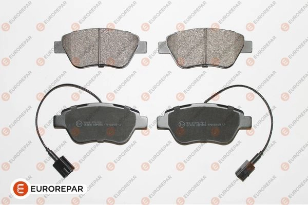 Тормозные колодки, дисковые, комплект EUROREPAR 1617283380 1424560377 CSJI3 56E J8