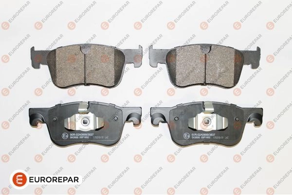 Тормозные колодки, дисковые, комплект EUROREPAR 1619791080 1424560427 T JM92XA BVYOSPS