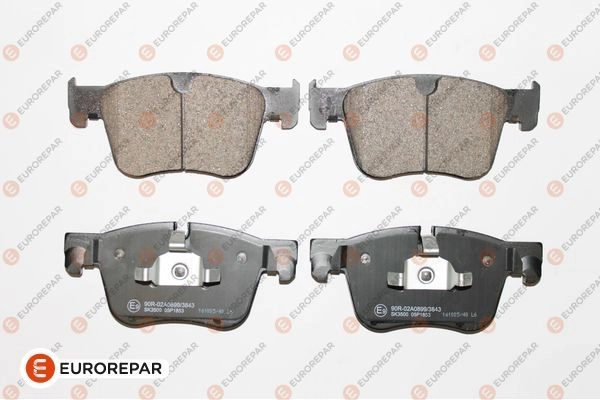 Тормозные колодки, дисковые, комплект EUROREPAR 1424560428 1619791180 C8UNYF P5KL0 3