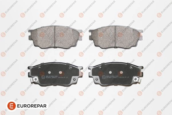 Тормозные колодки, дисковые, комплект EUROREPAR TL FTJZ 83162R 1623059580 1424560523