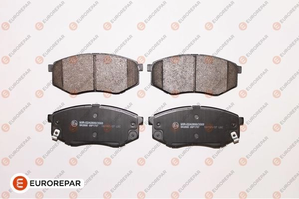 Тормозные колодки, дисковые, комплект EUROREPAR K7D7K 1424560623 1639372880 F JSIF