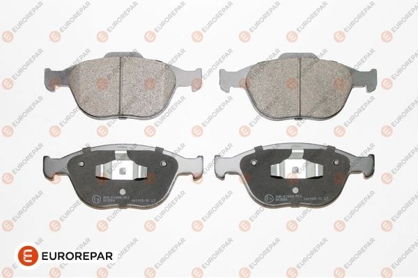 Тормозные колодки, дисковые, комплект EUROREPAR 1424560645 UPUZ O2H C3UAI 1639375080