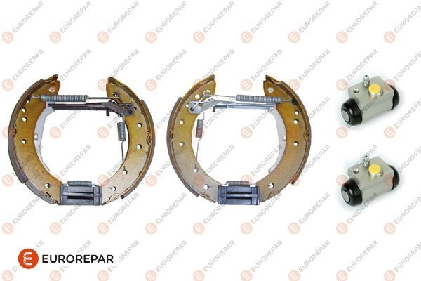 Комплект тормозов, барабанный тормозной механизм EUROREPAR KQW M7 1424472103 E170066 HOE93J