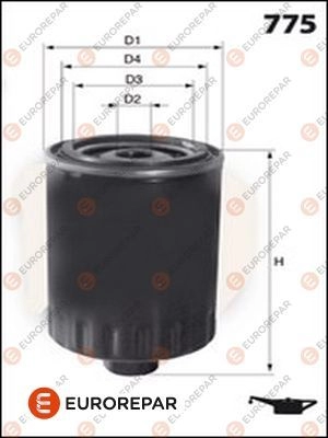 Масляный фильтр EUROREPAR MOYG1R G ED3334 E149143 1424523219