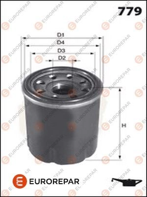 Масляный фильтр EUROREPAR 1424523249 E149173 979V1 8 QN8XS