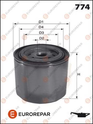 Масляный фильтр EUROREPAR 32 AGESG Y43QUO6 1424523300 E149231