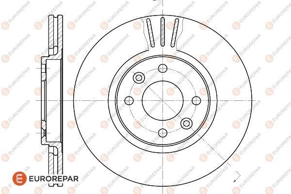 Тормозной диск EUROREPAR 1618868380 12M TPB 94DIW 1424984510 изображение 0