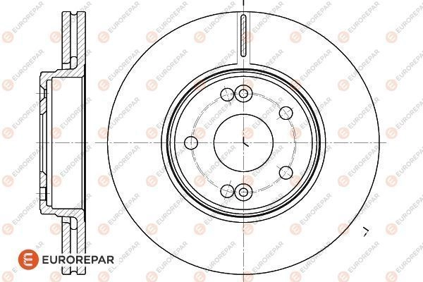 Тормозной диск EUROREPAR 1618879580 1424984622 OHX77G OUY FM изображение 0