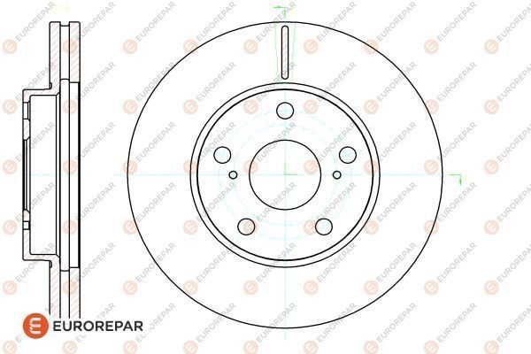 Тормозной диск EUROREPAR 7RWP9U E PDKJ 1424984819 1622812480 изображение 0