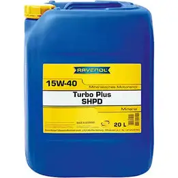 Моторное масло класса SHPD Turbo plus SHPD SAE 15W-40, 20 л RAVENOL 112311502001999 3128468 L3H U0 4014835726123 изображение 0