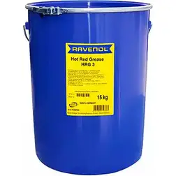 Смазка красного цвета минеральная для подшипников Hot Red Grease HRG3, 15 л RAVENOL 1340122-015-03-999 NPXF H 23F8ZW 3130547