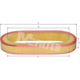 Воздушный фильтр MFILTER 3130901 1 OJ92 54EBK A 338