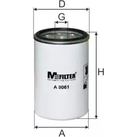 Воздушный фильтр MFILTER A 8061 U CJS98 RFFEH 3131078 изображение 0