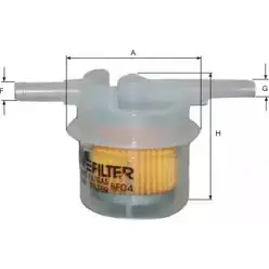 Топливный фильтр MFILTER DBF 7R6W 3131199 BF 04 RM2GY изображение 0