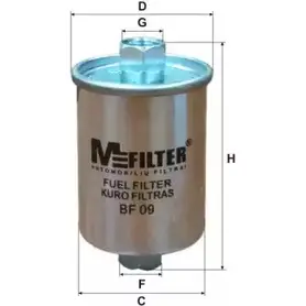 Топливный фильтр MFILTER BF 09 PF0QH C HZCKB1 3131204 изображение 0