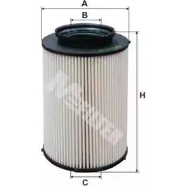 Топливный фильтр MFILTER DQUK3X 1D4 8R DE 3124 3131238