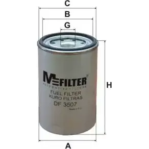 Топливный фильтр MFILTER DF 3507 Z5PX RPN PFVSOG 3131277 изображение 0