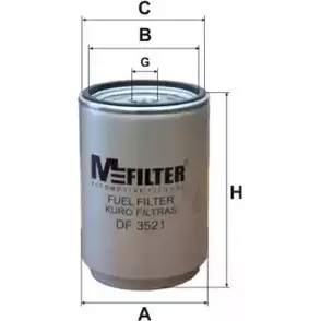 Топливный фильтр MFILTER 3131291 RSQZN DF 3521 B7WSM6 7 изображение 0