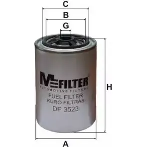 Топливный фильтр MFILTER 3131293 GPQDJ DF 3523 1T3 UMBF изображение 0